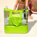 Torba plażowa z termo przegrodą - zielona