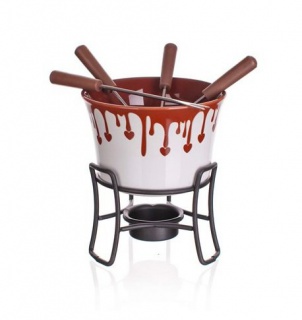 Zestaw do fondue 6 cz. Choco Dark