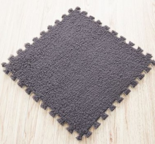 Dywan puzzle - 6 sztuk - szary