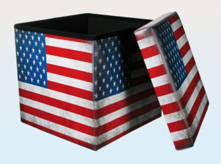 Retro pufa - flaga USA