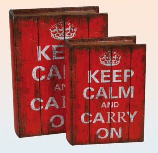 Retro pudełko - książka Keep Calm