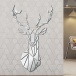 Lustrzana  naklejka  na ścianę - jeleń
