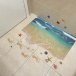 Naklejki 3D na podłogę - plaża