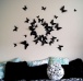 3D motyle na ścianę - czarne