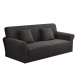 Elastyczny pokrowiec na sofę - czarny